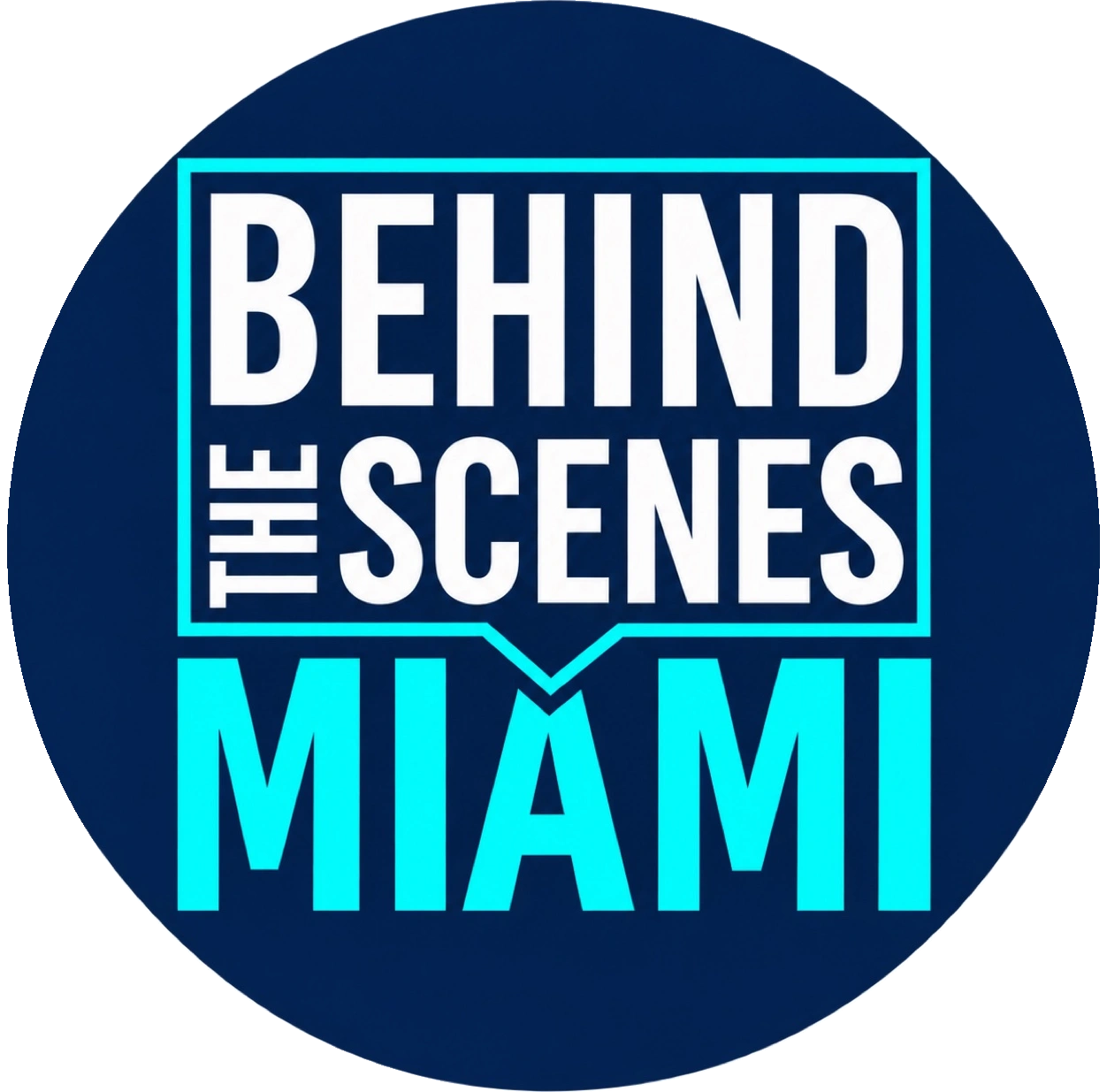 Logo for Behind The Scenes Miami.